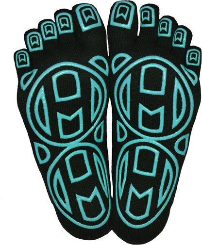 5-Toe Exercise Barefoot Feel Yoga Socks With Full Grip
