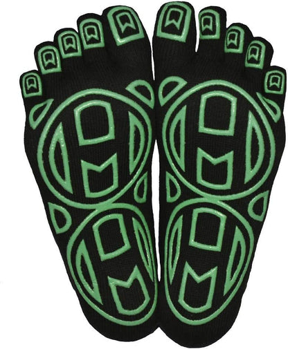 5-Toe Exercise Barefoot Feel Yoga Socks With Full Grip