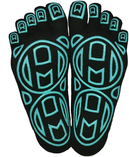 5-Toe Exercise Barefoot Feel Yoga Socks With Full Grip