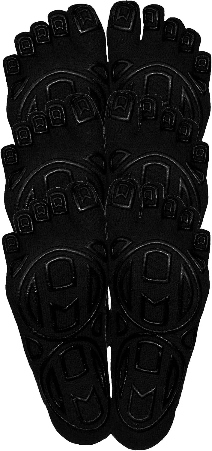5-Toe Exercise Barefoot Feel Yoga Socks With Full Grip
