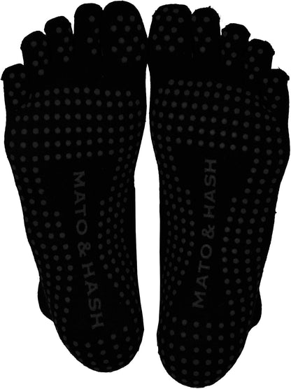 5-Toe Exercise Barefoot Feel Yoga Socks With Full Grip