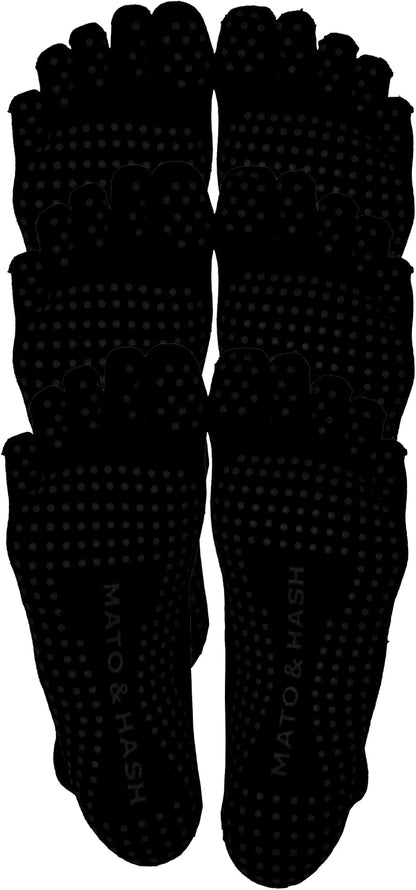 5-Toe Exercise Barefoot Feel Yoga Socks With Full Grip