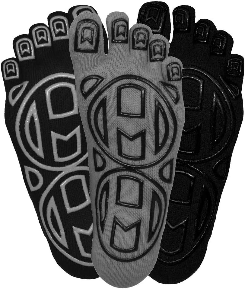 5-Toe Exercise Barefoot Feel Yoga Socks With Full Grip