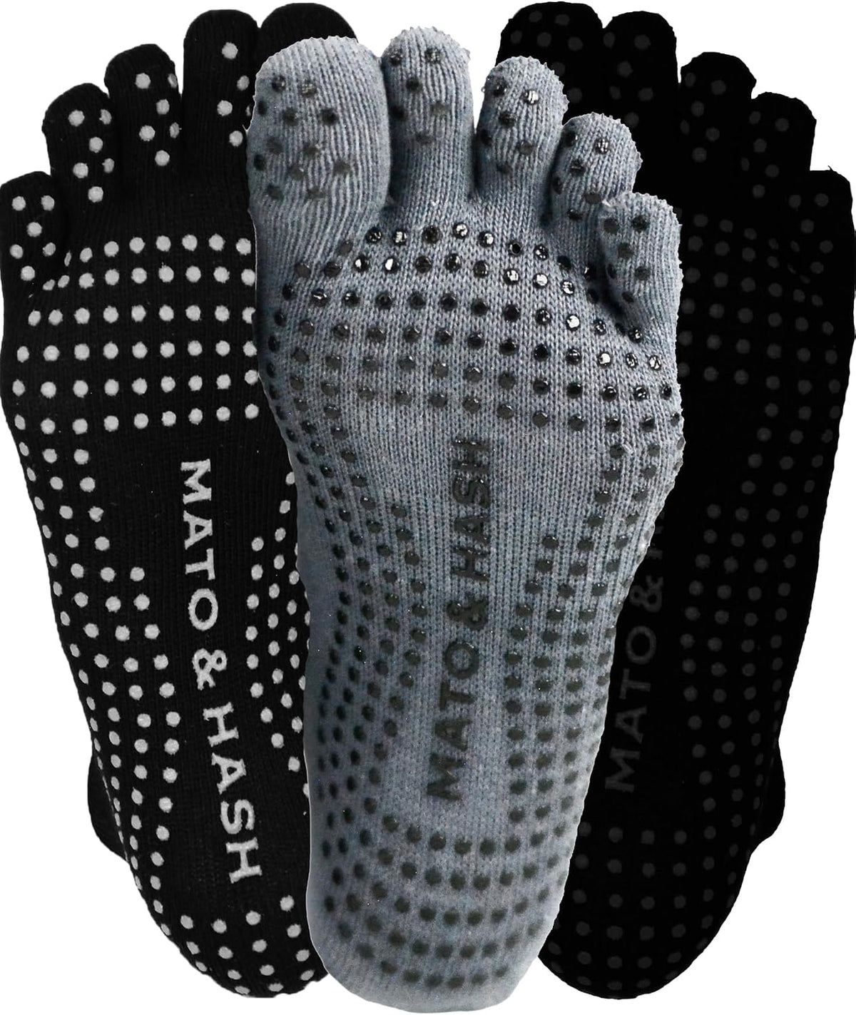 5-Toe Exercise Barefoot Feel Yoga Socks With Full Grip