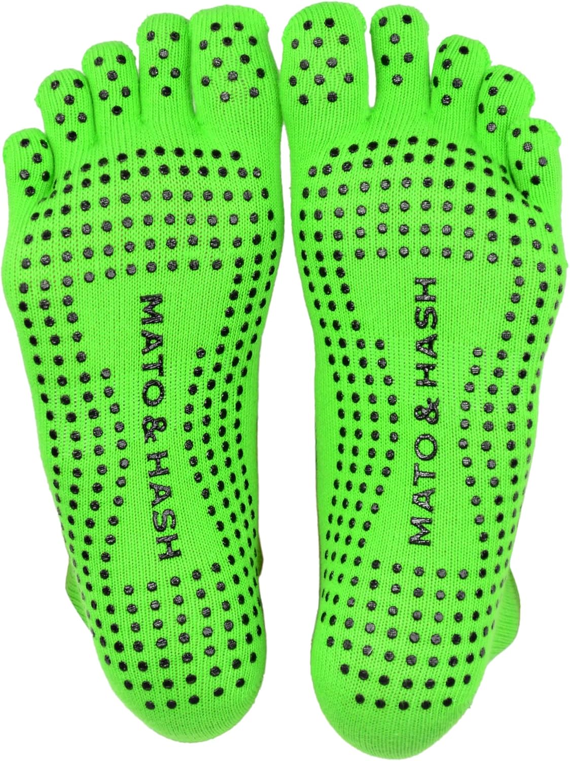 5-Toe Exercise Barefoot Feel Yoga Socks With Full Grip
