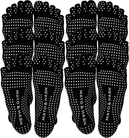 5-Toe Exercise Barefoot Feel Yoga Socks With Full Grip