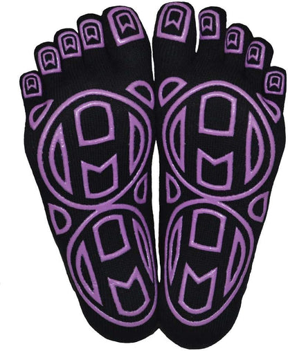 5-Toe Exercise Barefoot Feel Yoga Socks With Full Grip