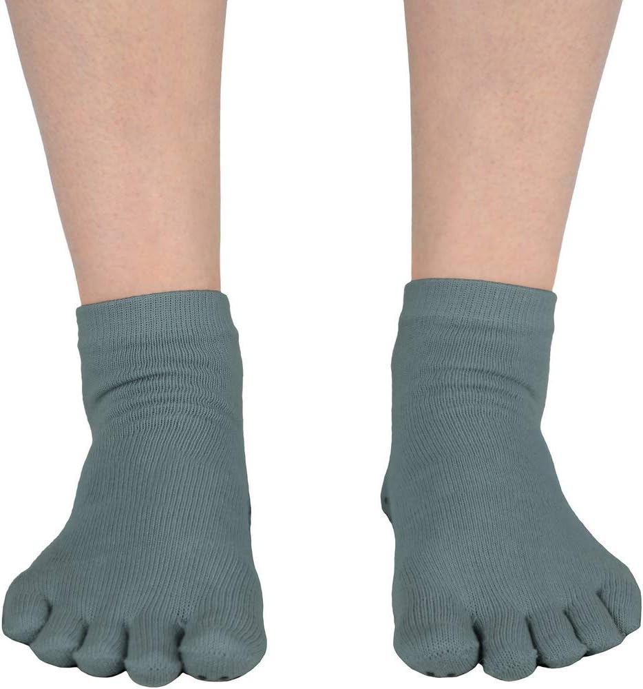 5-Toe Exercise Barefoot Feel Yoga Socks With Full Grip