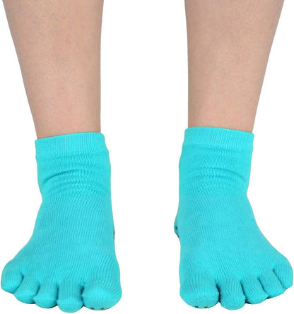 5-Toe Exercise Barefoot Feel Yoga Socks With Full Grip