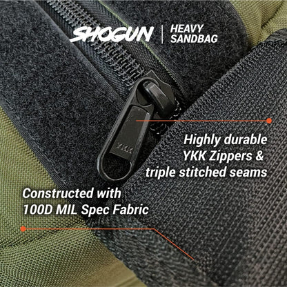 Shogun Sandbags for Working Out – Heavy Duty Workout Sandbag for Weight Training, Cross Training, Strongman, Fitness & Military Use – Adjustable Exercise Sand Bags for Full Body Training