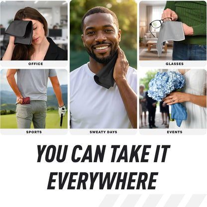 Pocket-Sized Sweat Towels - Original Sweat Absorbing Handkerchiefs