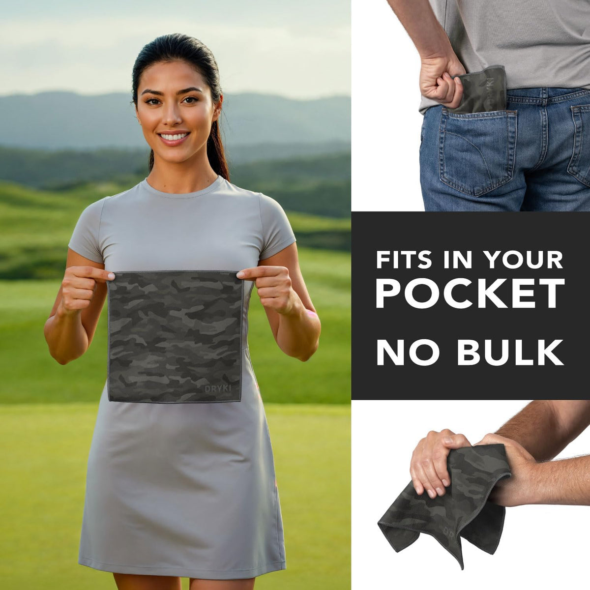 Pocket-Sized Sweat Towels - Original Sweat Absorbing Handkerchiefs