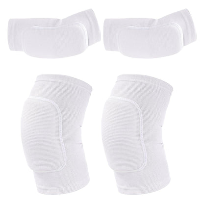 Volleyball Knee Pads and Volleyball Arm Pads Set for Kids Youth Volleyball Yoga Dance Football Basketball Running, Meduim