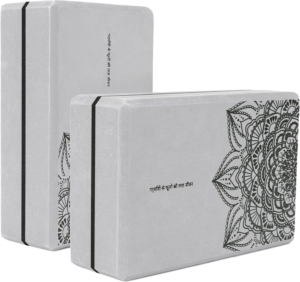 nuveti Non-Slip & High Density Yoga Block set of 2 for Pilates 9"x6"x3"