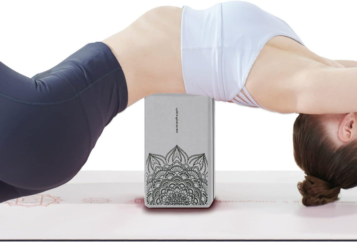 nuveti Non-Slip & High Density Yoga Block set of 2 for Pilates 9"x6"x3"
