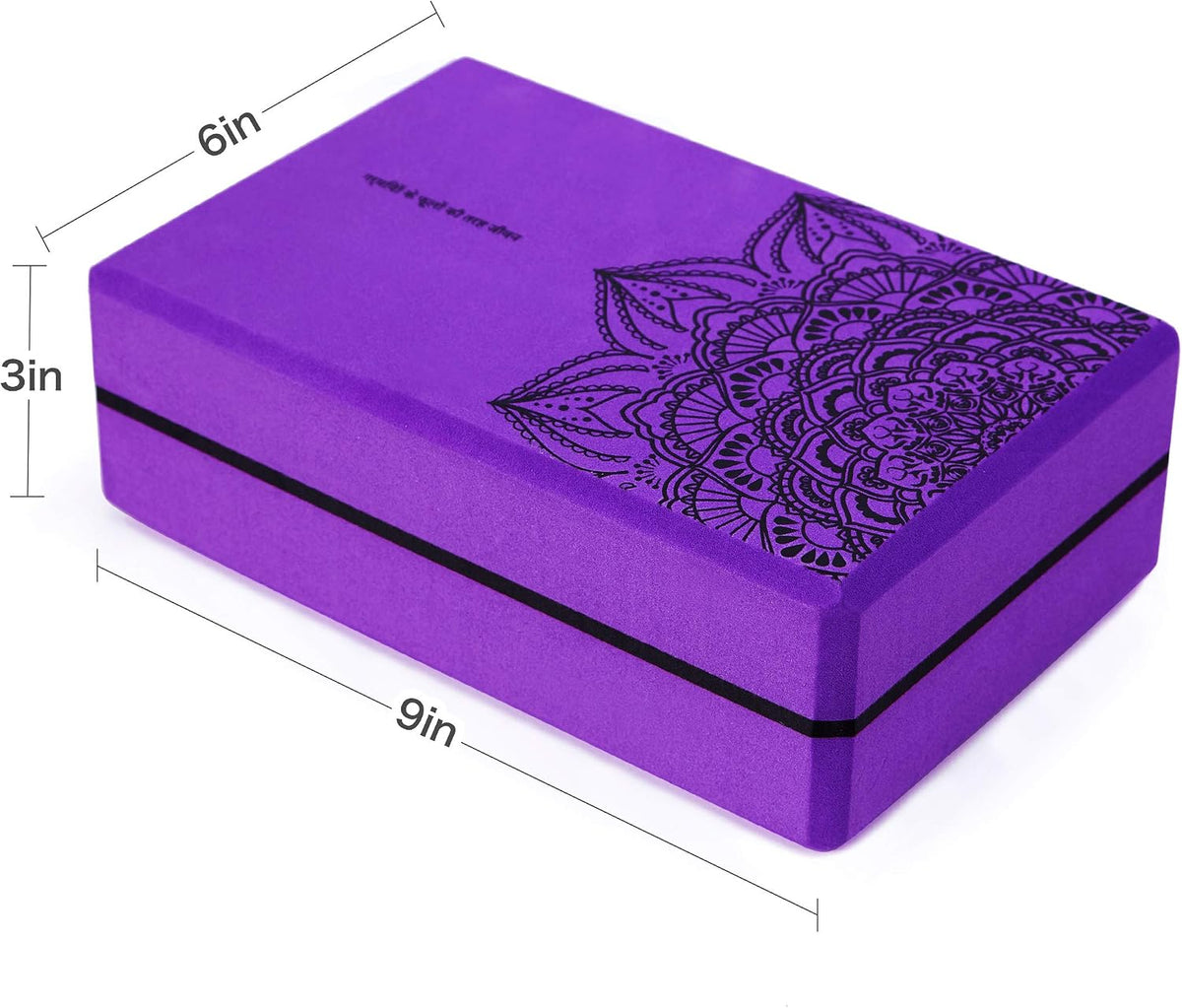 nuveti Non-Slip & High Density Yoga Block set of 2 for Pilates 9"x6"x3"