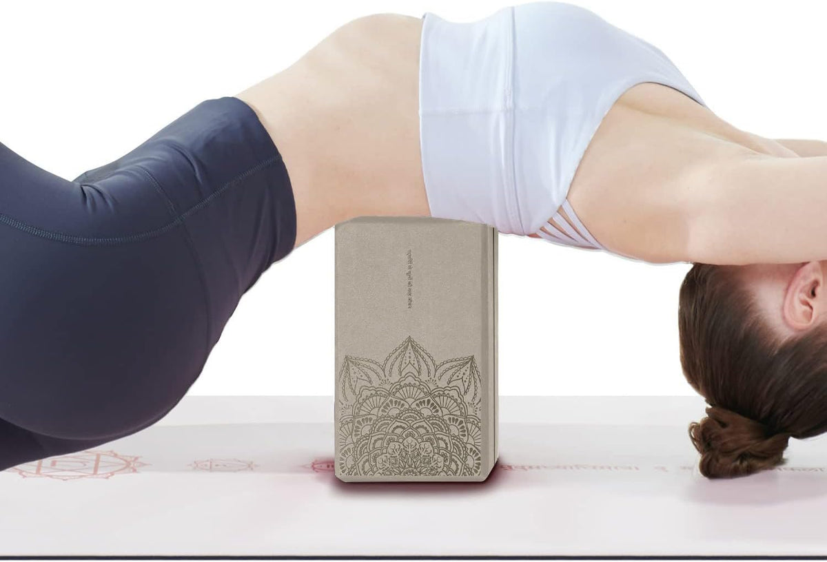 nuveti Non-Slip & High Density Yoga Block set of 2 for Pilates 9"x6"x3"