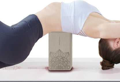 nuveti Non-Slip & High Density Yoga Block set of 2 for Pilates 9"x6"x3"