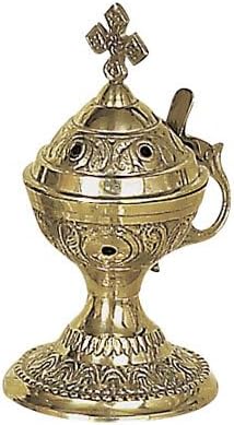 Christian Byzantine Orthodox Greek Censer Incense Burner Liturgy (4886b)