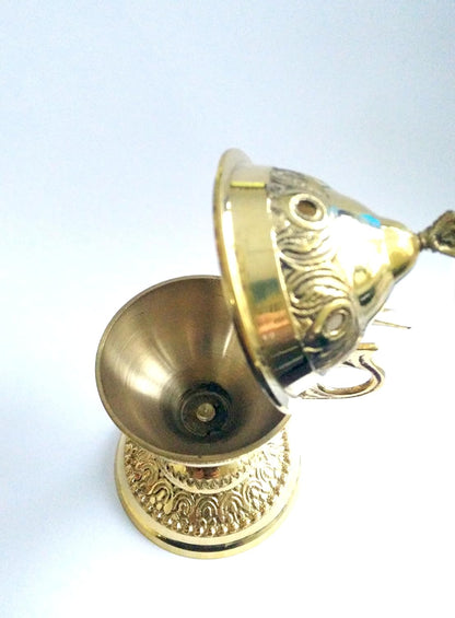 Christian Byzantine Orthodox Greek Censer Incense Burner Liturgy (4886b)