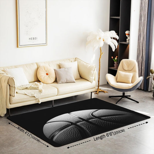 Basketball Gaming Sports Area Rug Bedroom Living Room 5x7 Kids