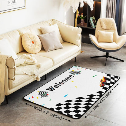 Basketball Gaming Sports Area Rug Bedroom Living Room 5x7 Kids