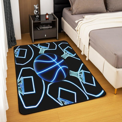 Basketball Gaming Sports Area Rug Bedroom Living Room 5x7 Kids