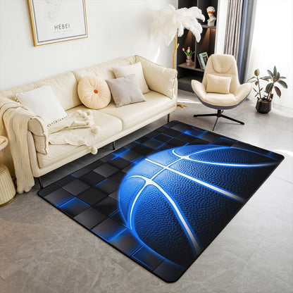 Basketball Gaming Sports Area Rug Bedroom Living Room 5x7 Kids
