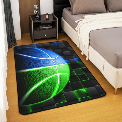 Basketball Gaming Sports Area Rug Bedroom Living Room 5x7 Kids