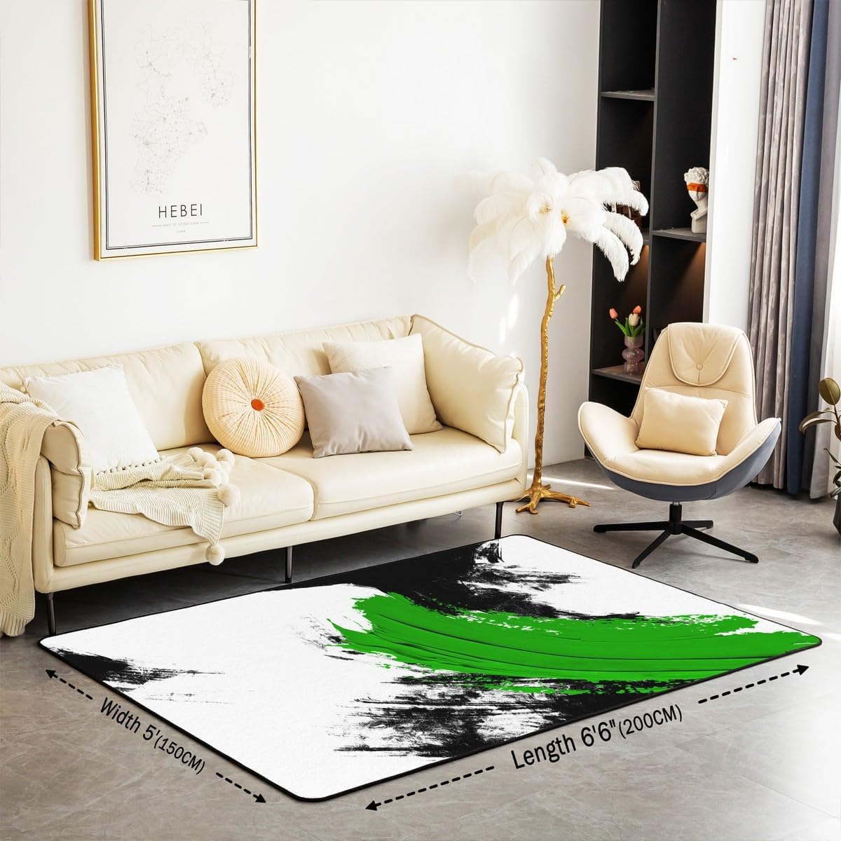 Basketball Gaming Sports Area Rug Bedroom Living Room 5x7 Kids