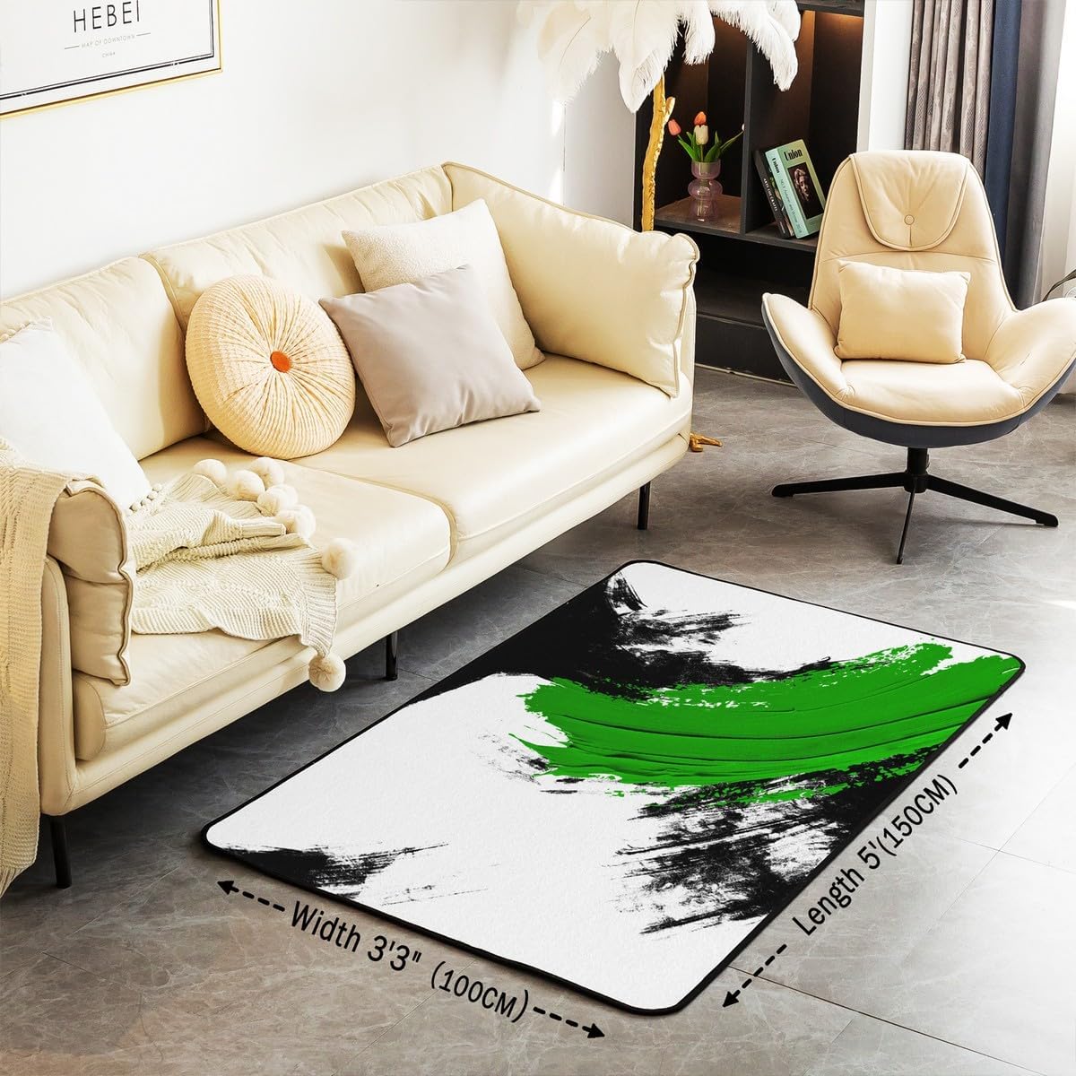 Basketball Gaming Sports Area Rug Bedroom Living Room 5x7 Kids