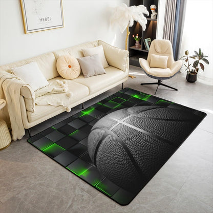 Basketball Gaming Sports Area Rug Bedroom Living Room 5x7 Kids