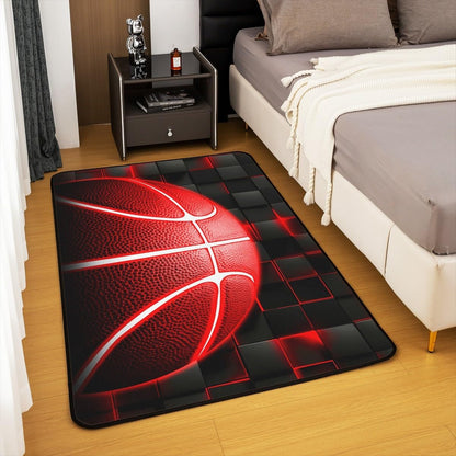 Basketball Gaming Sports Area Rug Bedroom Living Room 5x7 Kids