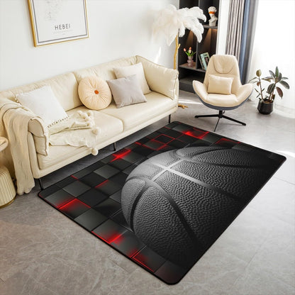 Basketball Gaming Sports Area Rug Bedroom Living Room 5x7 Kids