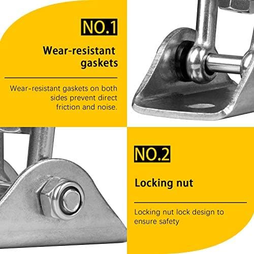 Heavy Duty Swing Hangers for Wooden Sets 2000 LB Capacity Hammock Hanger 360 Swivel Stainless Steel Swing Hardware Accessories for Porch Playground Yoga Heavy Bag