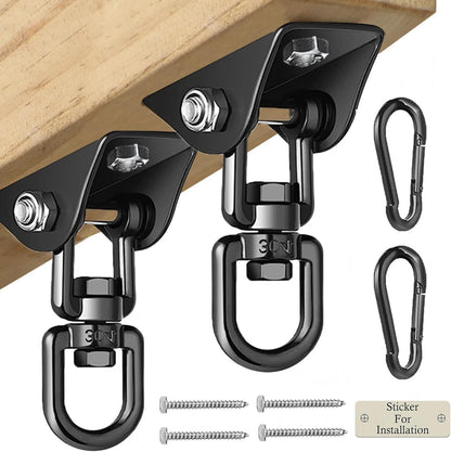 Heavy Duty Swing Hangers for Wooden Sets 2000 LB Capacity Hammock Hanger 360 Swivel Stainless Steel Swing Hardware Accessories for Porch Playground Yoga Heavy Bag