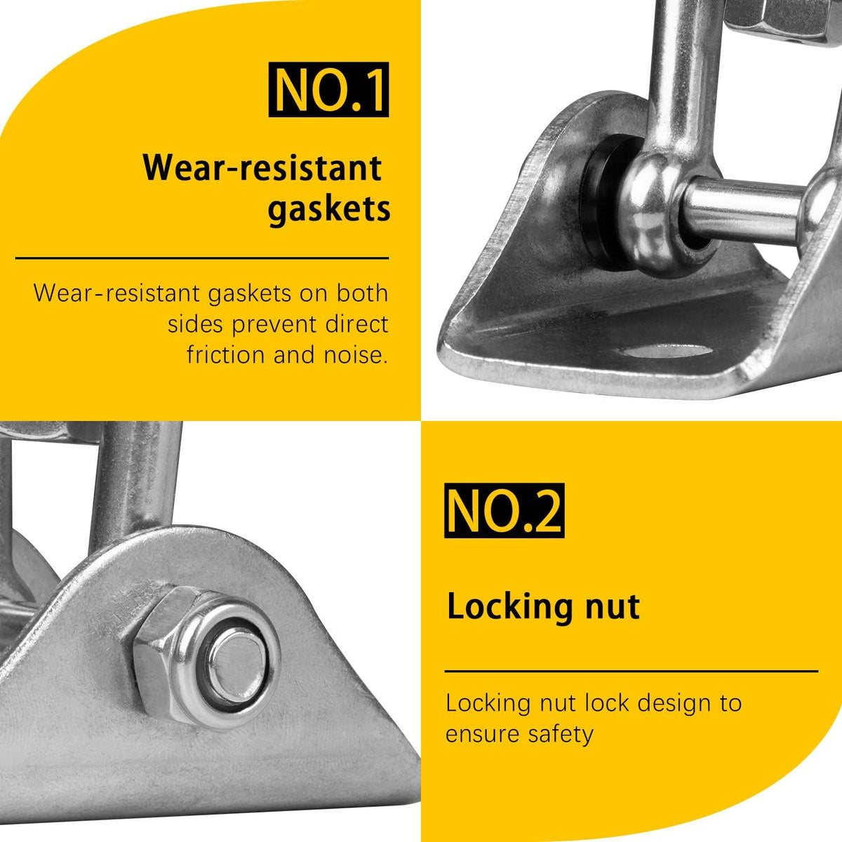 Heavy Duty Swing Hangers for Wooden Sets 2000 LB Capacity Hammock Hanger 360 Swivel Stainless Steel Swing Hardware Accessories for Porch Playground Yoga Heavy Bag