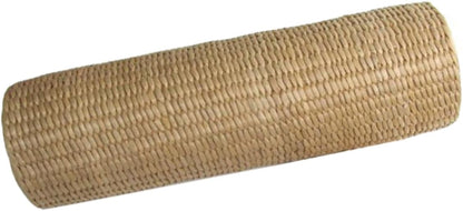 1pc Straw Cervical Pillow Neck Pillows for Travel Yoga Memory Bolster Pillow Sleeping Pillow Natural, 30x9cm, Beige
