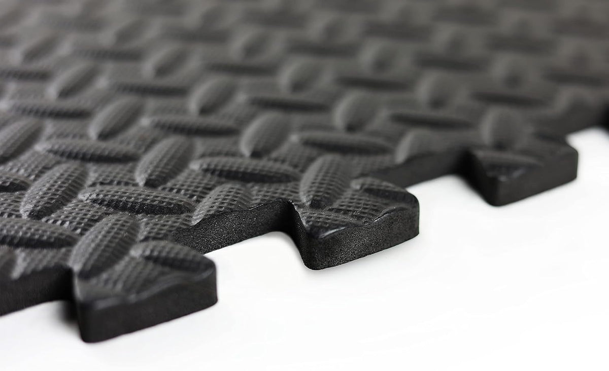 Puzzle Exercise Mats | 1/2” Thick EVA Interlocking Foam Tiles for Home Gym Flooring | Multiple Options