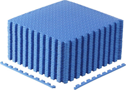 Puzzle Exercise Mats | 1/2” Thick EVA Interlocking Foam Tiles for Home Gym Flooring | Multiple Options