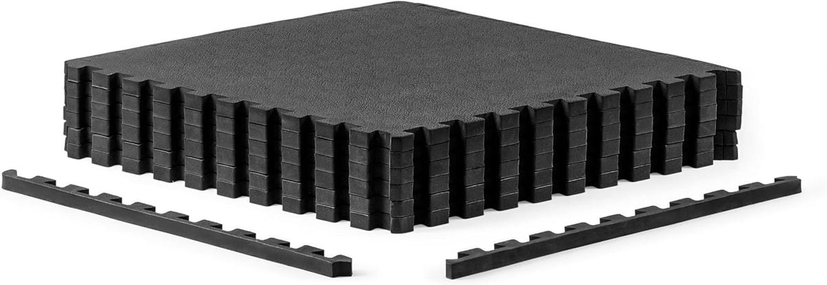 Puzzle Exercise Mats | 1/2” Thick EVA Interlocking Foam Tiles for Home Gym Flooring | Multiple Options