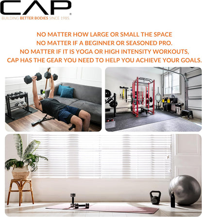 Puzzle Exercise Mats | 1/2” Thick EVA Interlocking Foam Tiles for Home Gym Flooring | Multiple Options