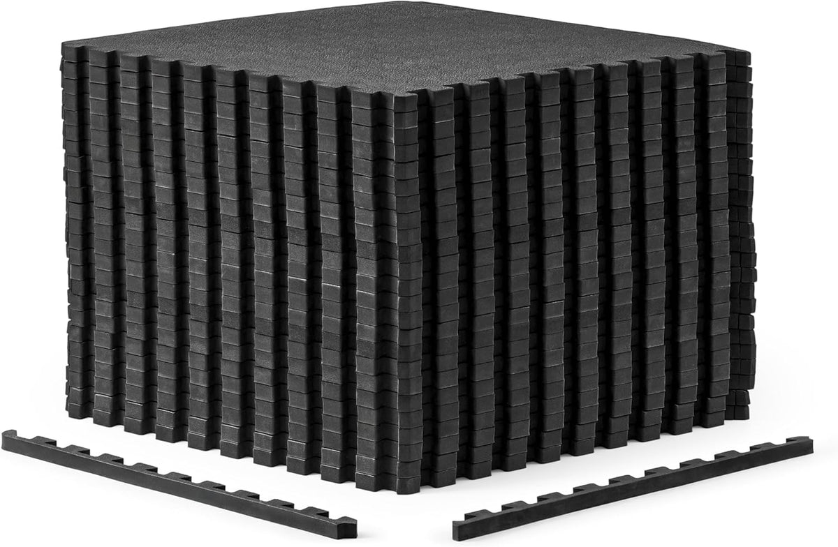 Puzzle Exercise Mats | 1/2” Thick EVA Interlocking Foam Tiles for Home Gym Flooring | Multiple Options