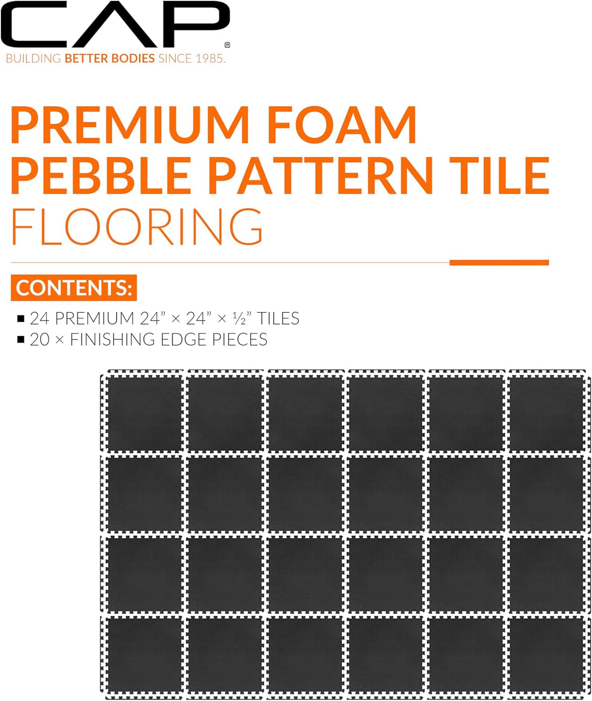 Puzzle Exercise Mats | 1/2” Thick EVA Interlocking Foam Tiles for Home Gym Flooring | Multiple Options