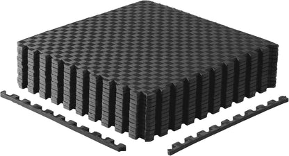 Puzzle Exercise Mats | 1/2” Thick EVA Interlocking Foam Tiles for Home Gym Flooring | Multiple Options