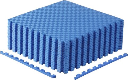 Puzzle Exercise Mats | 1/2” Thick EVA Interlocking Foam Tiles for Home Gym Flooring | Multiple Options