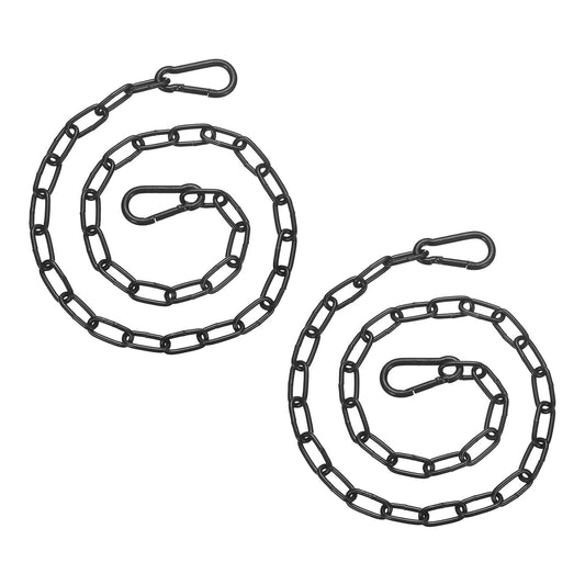 2Pcs Gate Chain Lock 26"x2.5mm Dia Alloy Steel Hanging Chain Lock