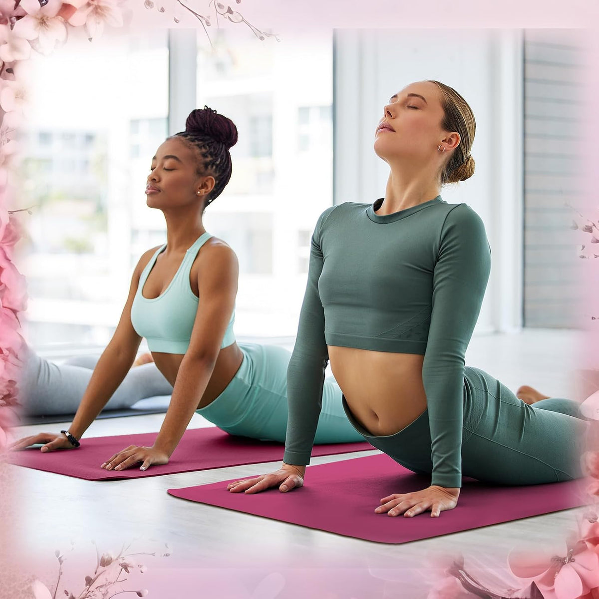 12 Pack Yoga Mat Bulk, 4mm Thick Extra Long Sports Mat Anti Slip Tear Resistant Yoga Exercise Set for Fitness Stretching Home Workout Gym and Studio