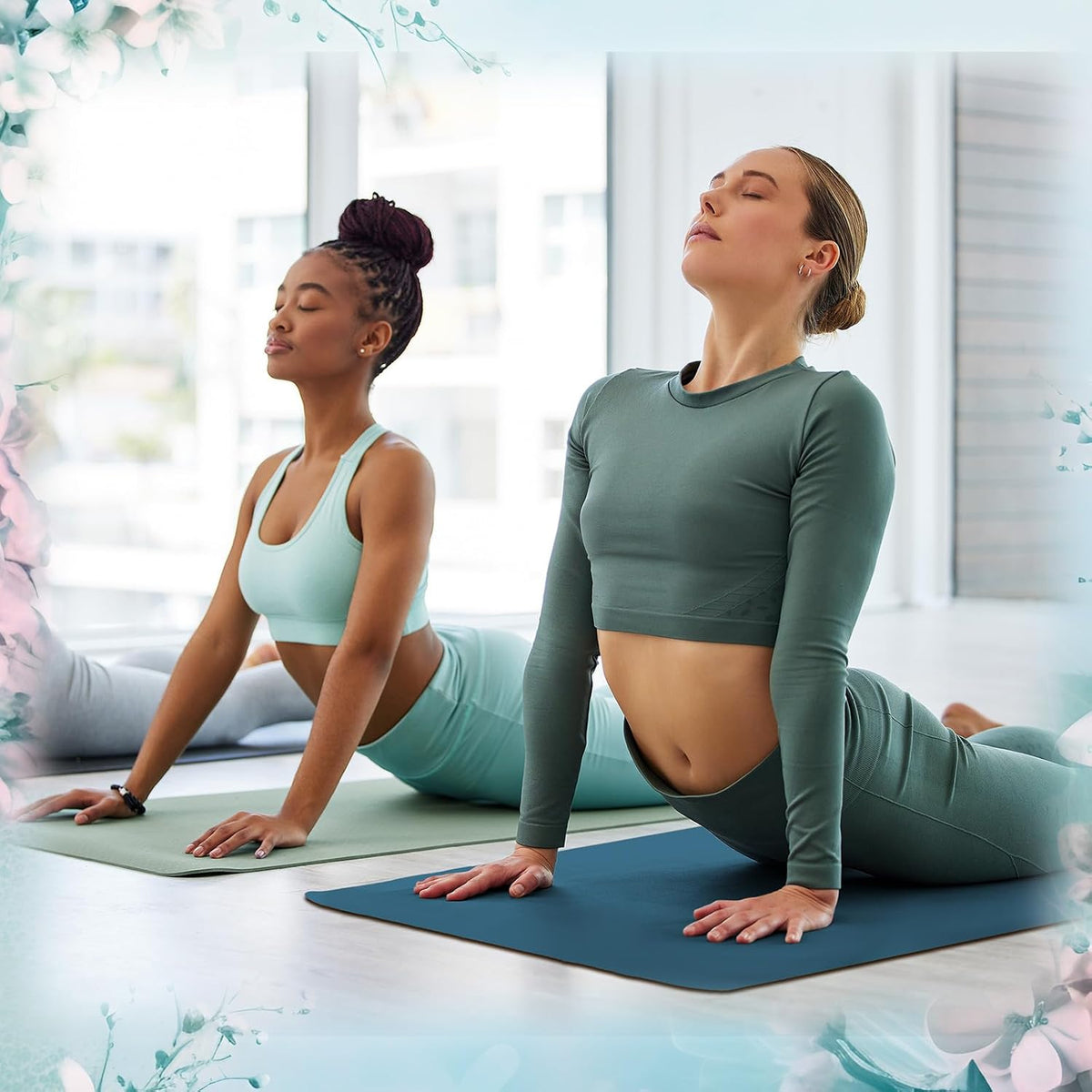 12 Pack Yoga Mat Bulk, 4mm Thick Extra Long Sports Mat Anti Slip Tear Resistant Yoga Exercise Set for Fitness Stretching Home Workout Gym and Studio
