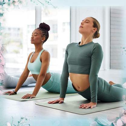 12 Pack Yoga Mat Bulk, 4mm Thick Extra Long Sports Mat Anti Slip Tear Resistant Yoga Exercise Set for Fitness Stretching Home Workout Gym and Studio